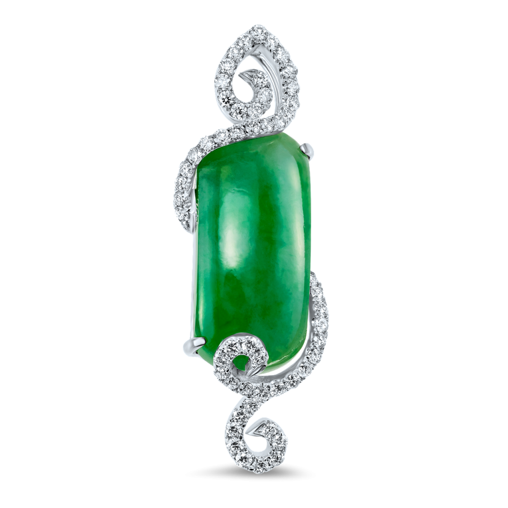 jade, pendant, diamond