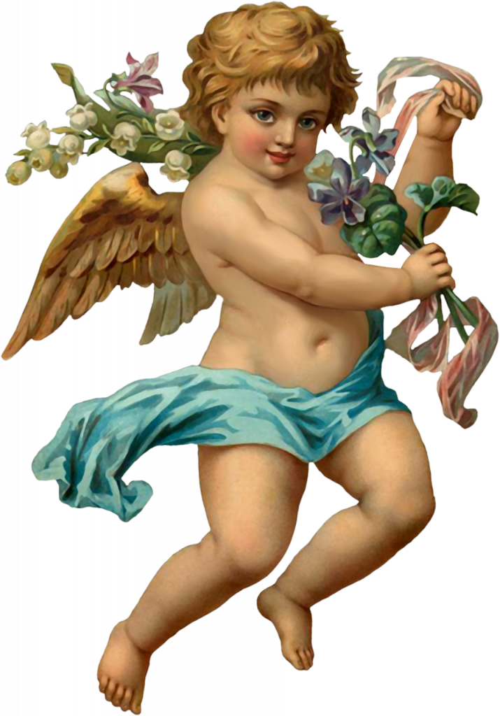 vintage angel, angel, ephemera